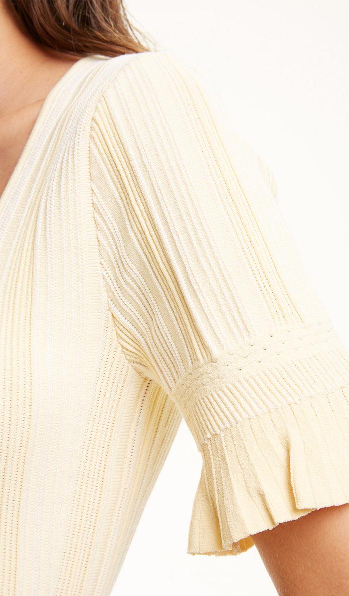 Crush FLARED SQUARE NECK TOP Black