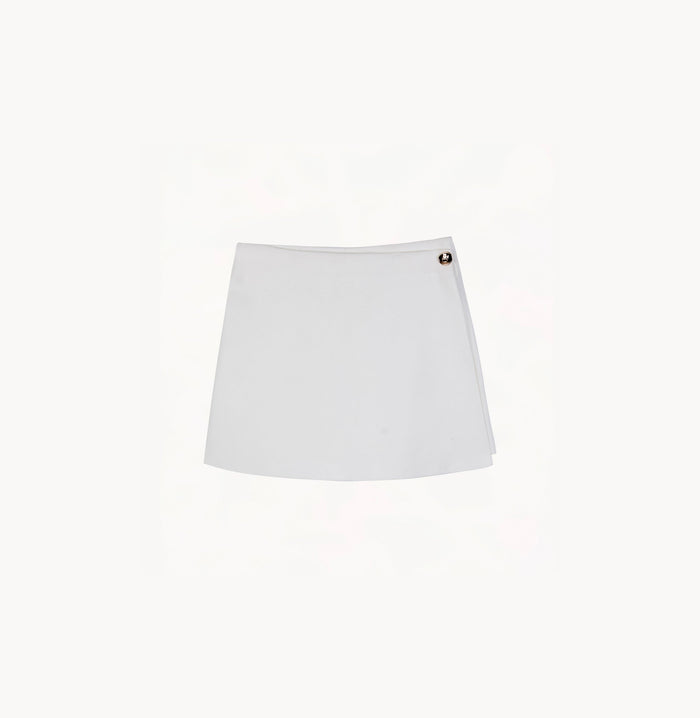 Crush GOLD BUTTONED SKORTS White