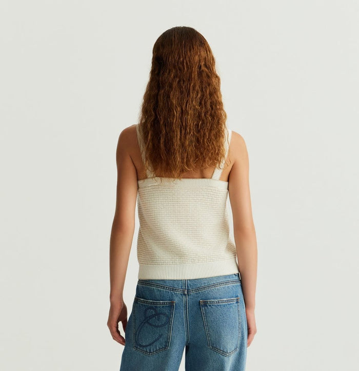 Crush METALLIC CAMISOLE White