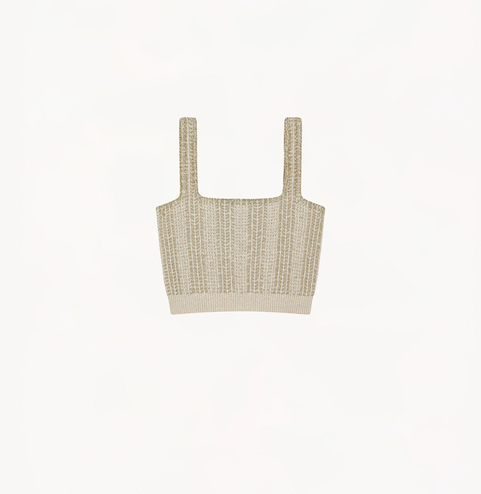 Crush METALLIC TWEED CAMISOLE Metallic Black