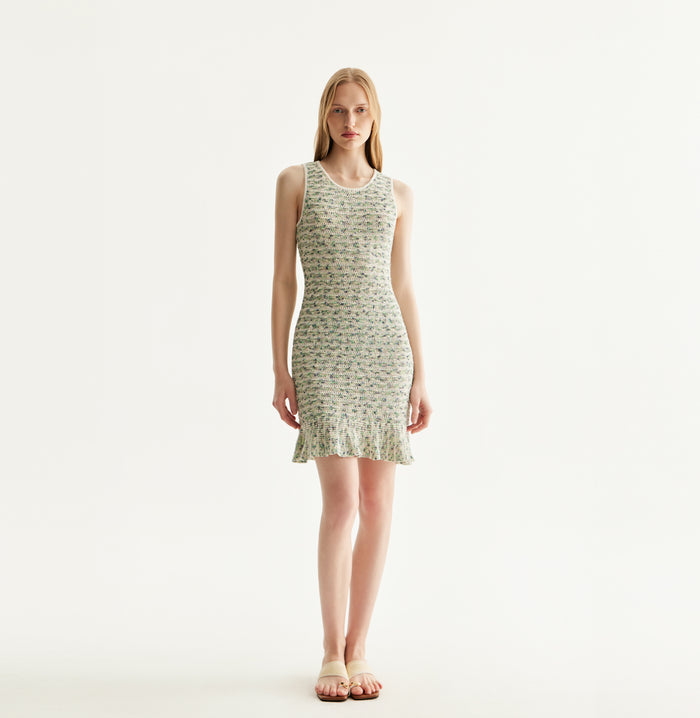 crush MULTICOLOR DRESS Blue／White stripes