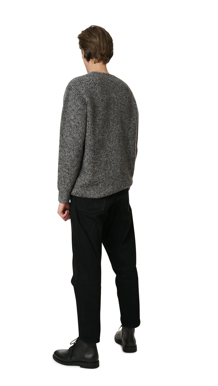 Crush PLY-KNIT CREW-NECK CASHMERE SWEATER Camel