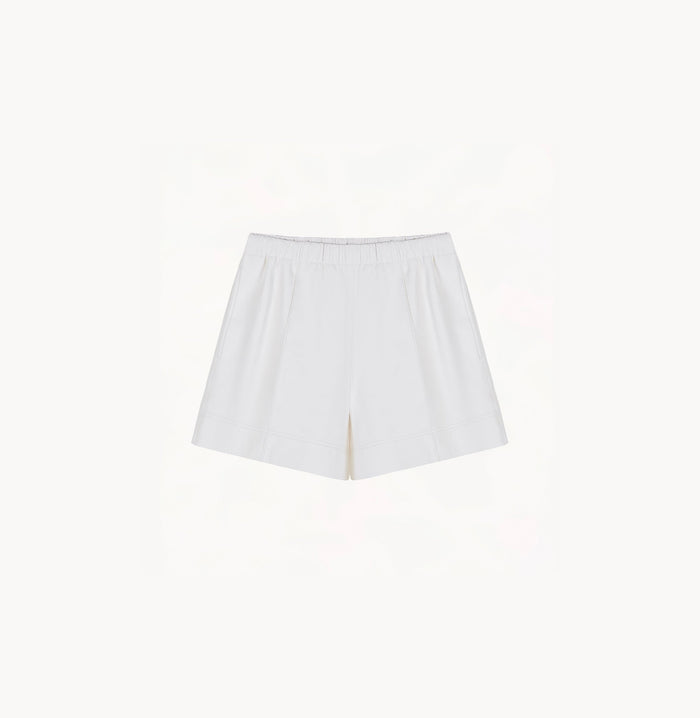 Crush SHEEPSKIN SHORTS White