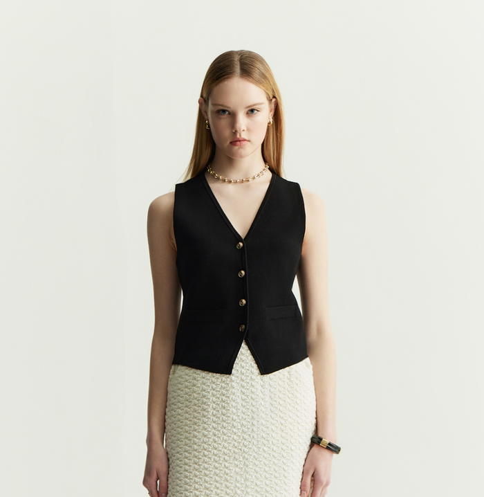 crush SUIT WAISTCOAT White