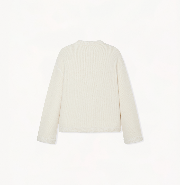 Crush TEDDY BOUCLÉ MANDARIN JACKET Cream