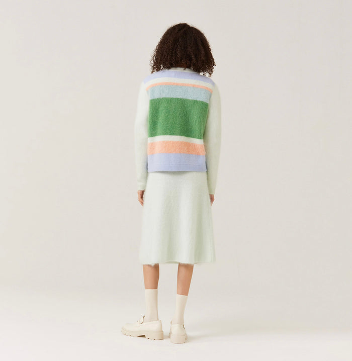 Crush FLUFFY RAINBOW CASHMERE CARDIGAN Multicolour Cool