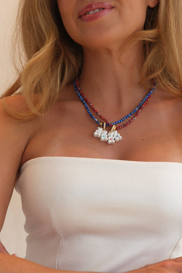 Crystal Haze All-Seeing Necklace - Red