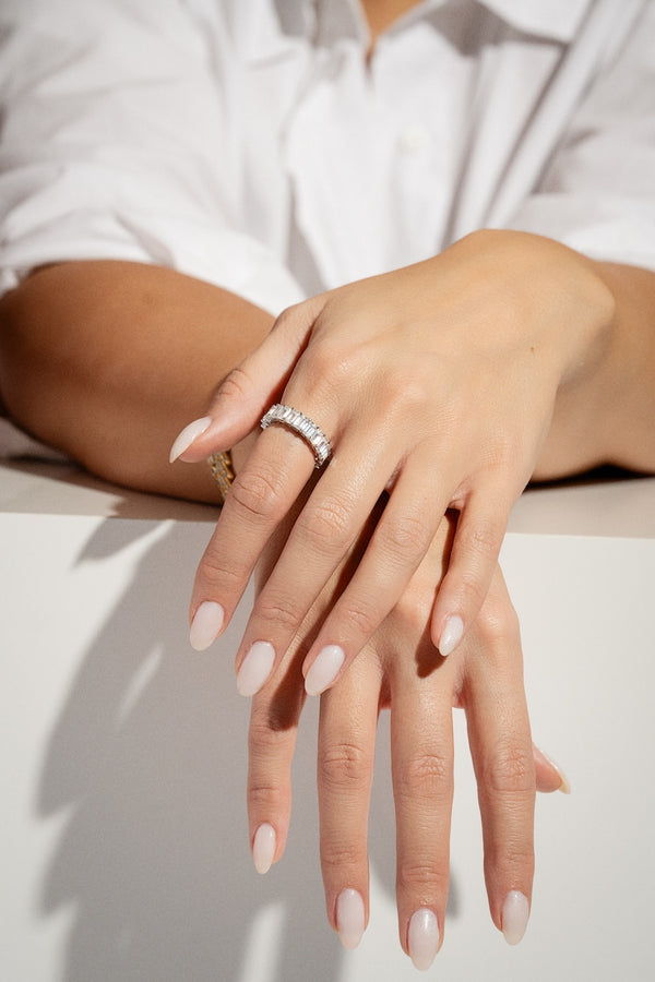 Crystal Haze Baguette Alliance Ring