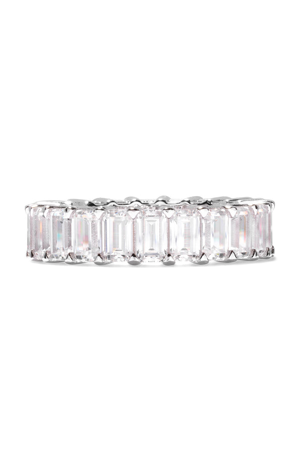 crystal haze Baguette Alliance Ring