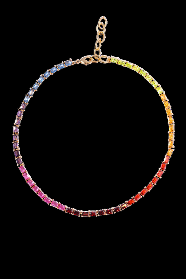 crystal haze Baguette Chakra Necklace