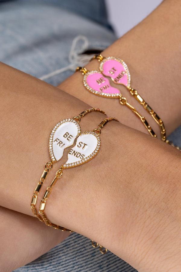 Crystal Haze Best Friend Bracelet - Candy Pink