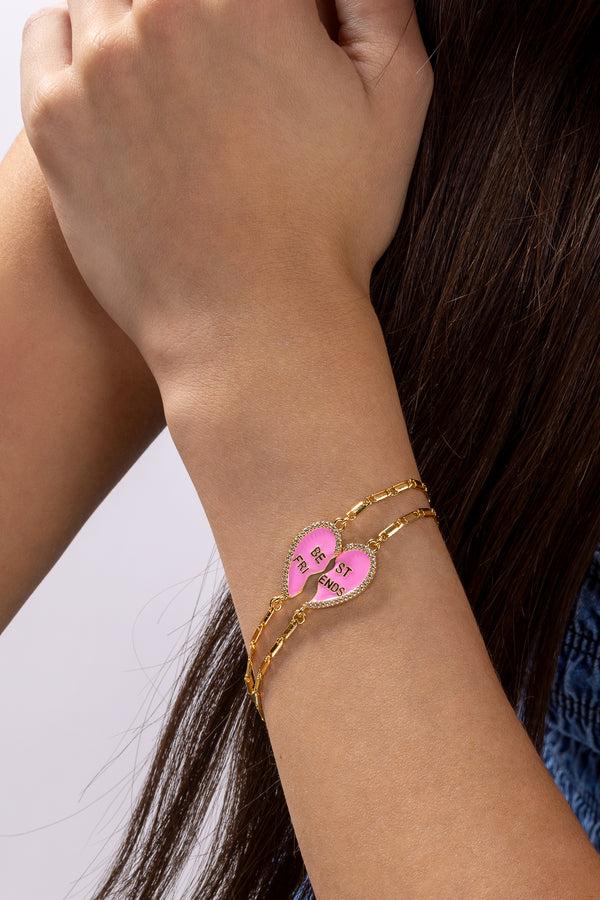 Crystal Haze Best Friend Bracelet - Candy Pink