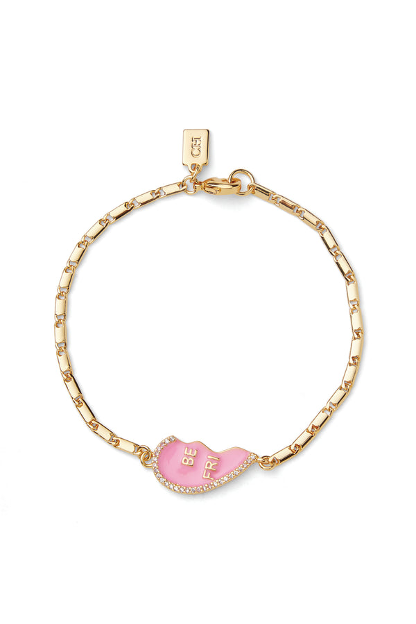 Crystal Haze Best Friend Bracelet - Candy Pink