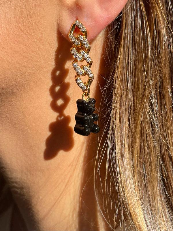 Crystal Haze Black Nostalgia Earring