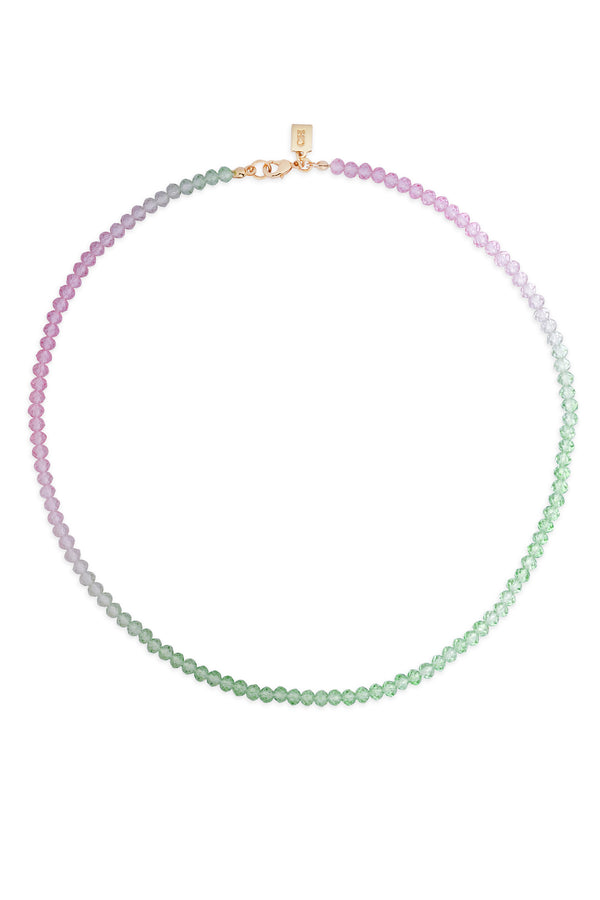 crystal haze Candy Floss necklace - Lavender Green
