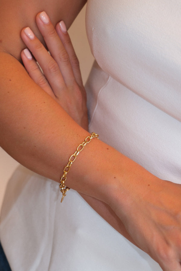 Crystal Haze Chain Link Bracelet
