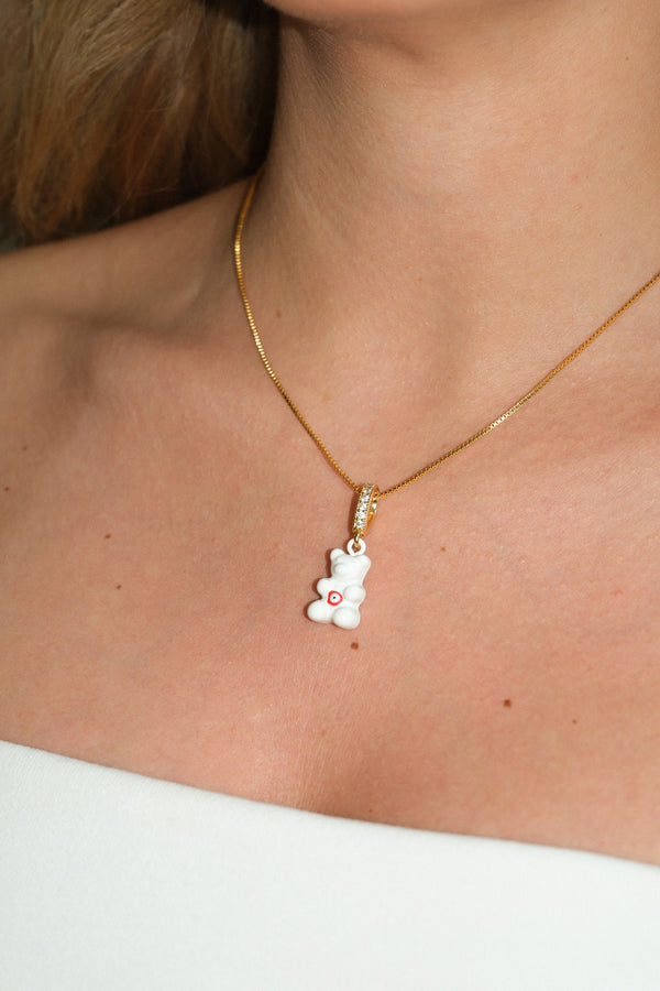 Crystal Haze Chakra Nostalgia Bear - Pave Connector