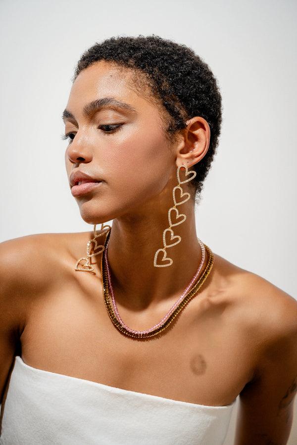 Crystal Haze Crush On Me Earrings