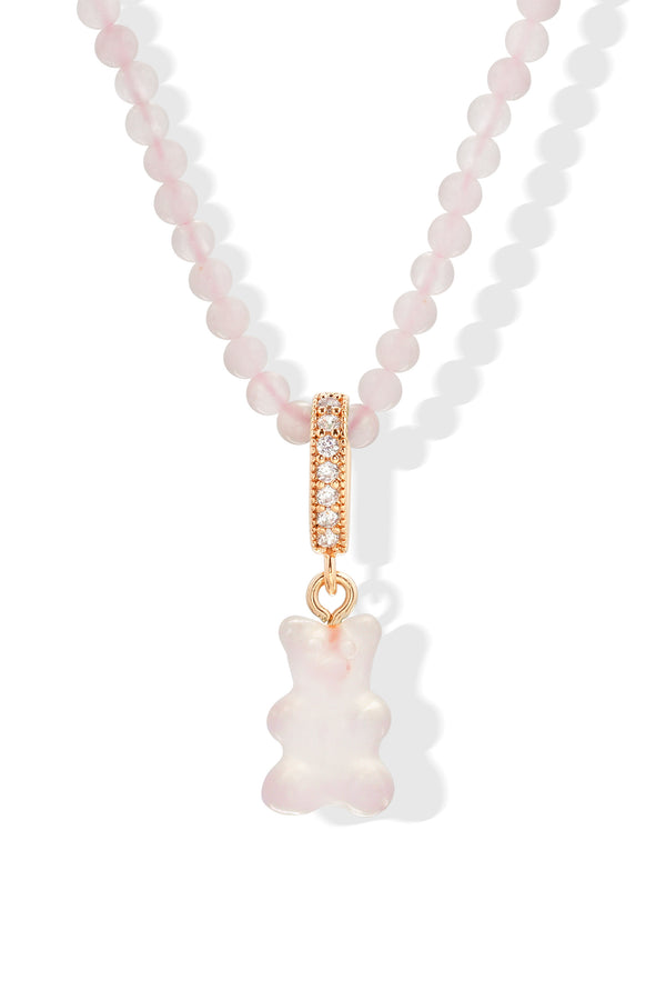 Crystal Haze Crystal Necklace Rose Quartz Necklace