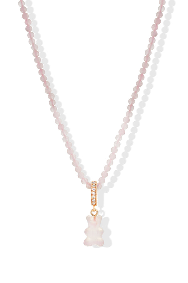 crystal haze Crystal Necklace Rose Quartz Necklace
