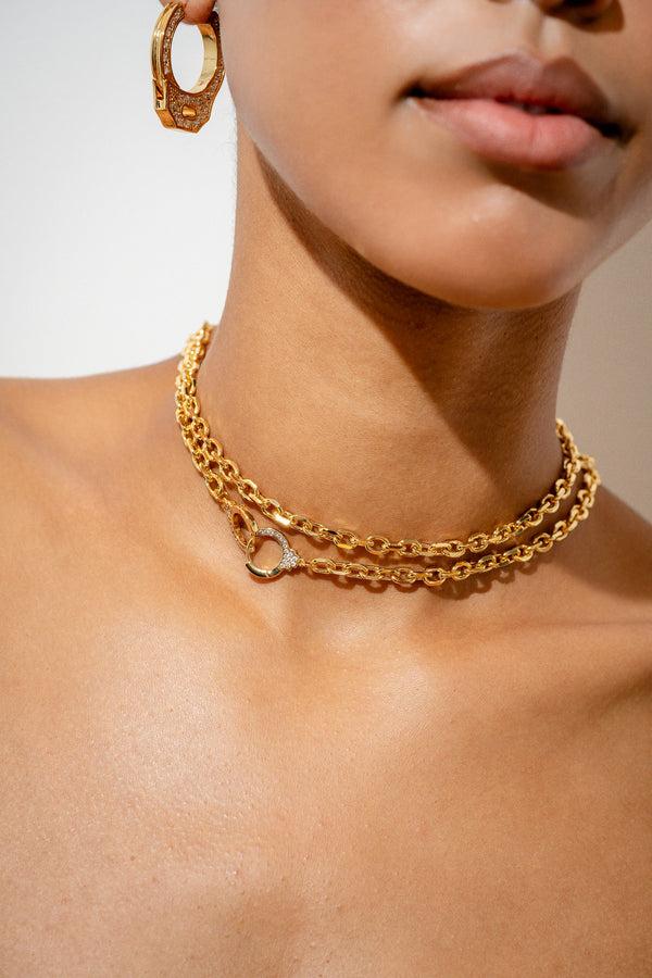Crystal Haze Cuff It Lariat Necklace