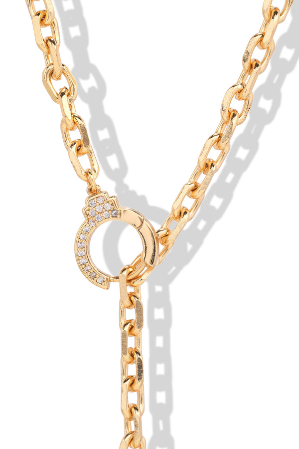 Crystal Haze Cuff It Lariat Necklace