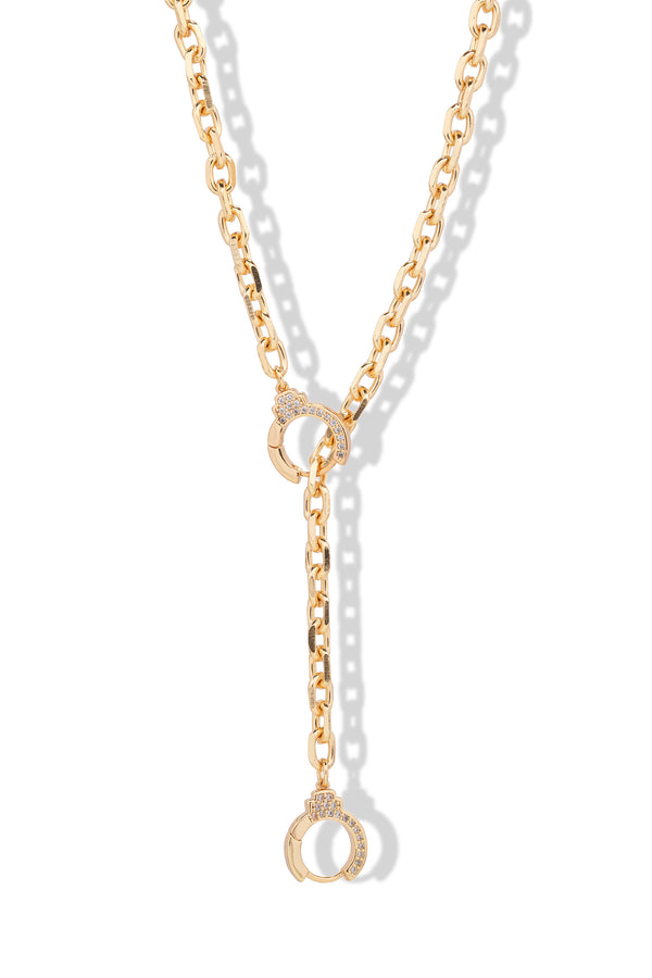 crystal haze Cuff It Lariat Necklace