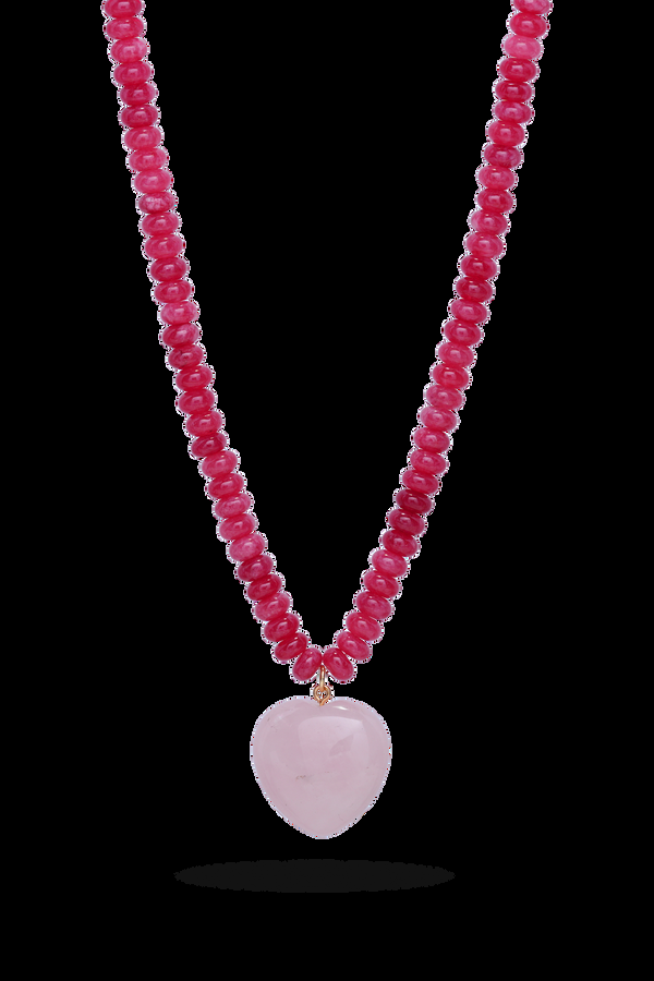 Crystal Haze Dua Necklace - Pink