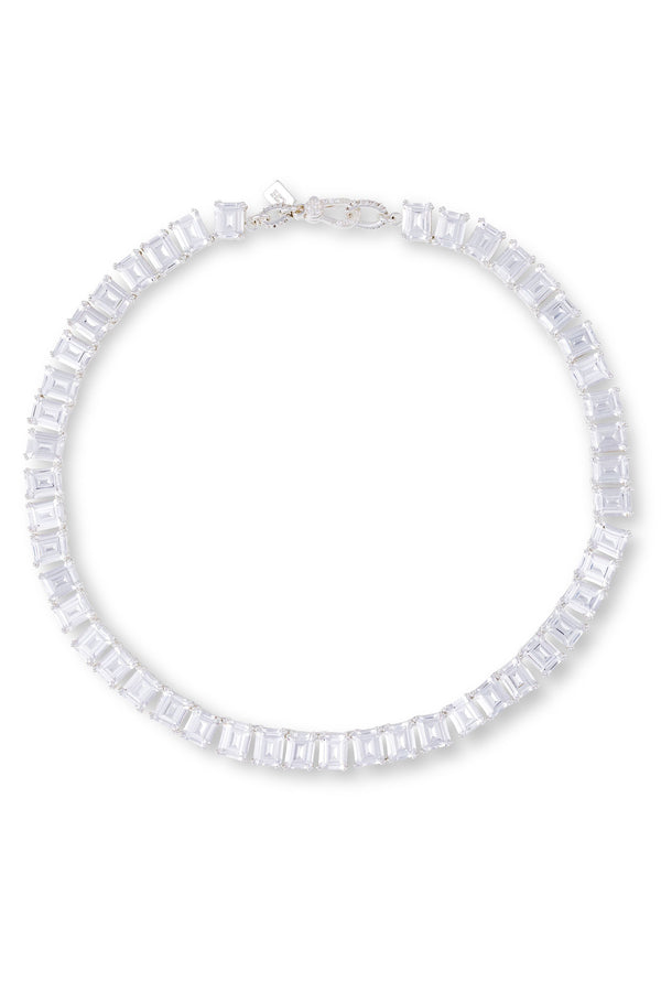 crystal haze Elizabeth Necklace - Silver
