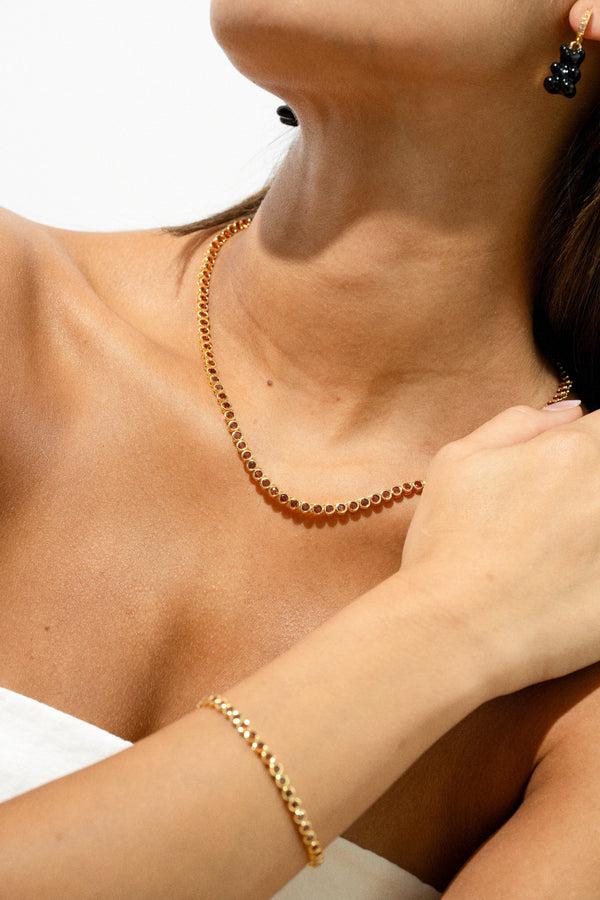 Crystal Haze Eternal Necklace - Amber