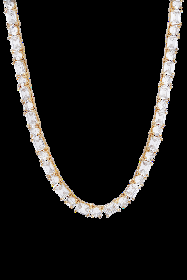 crystal haze Eternity Necklace - Gold
