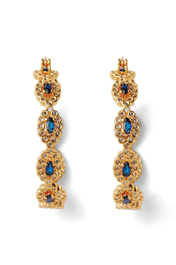 crystal haze Evil Eye Hoops