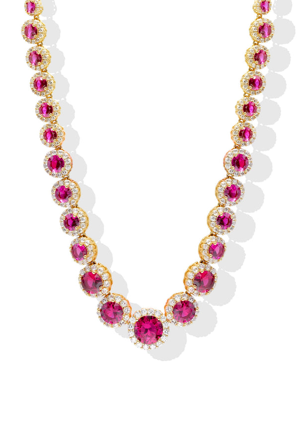 Crystal Haze Fuchsia Fantasy Necklace