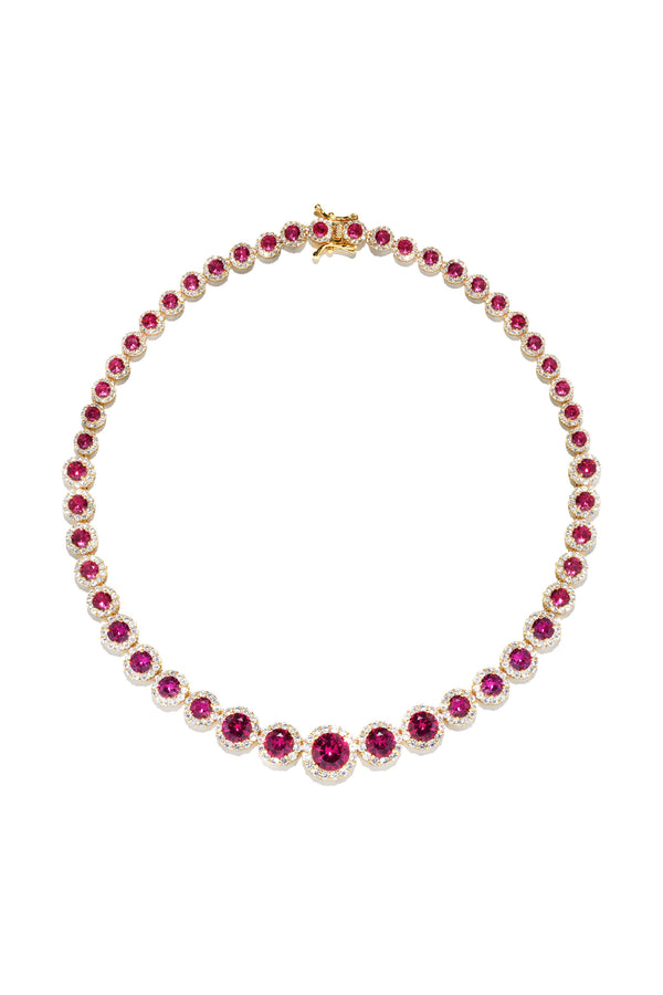 crystal haze Fuchsia Fantasy Necklace