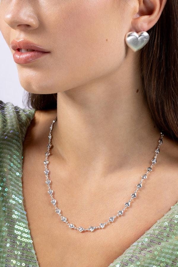 Crystal Haze Habibi Chain - Silver Plated