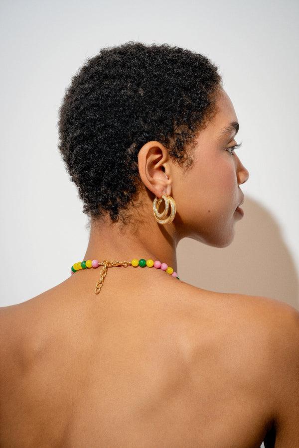 Crystal Haze Heritage Hoops Grande Pavè