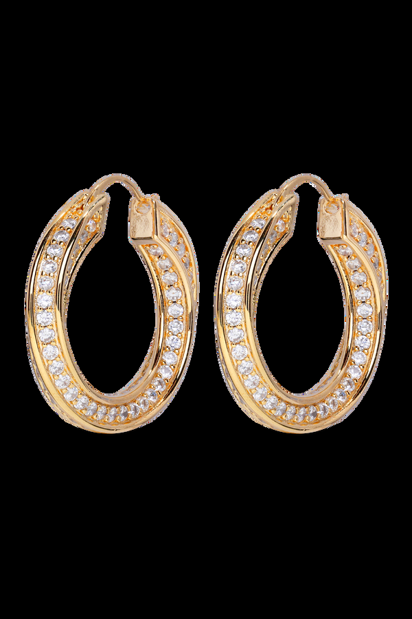 crystal haze Heritage Hoops Grande Pavè