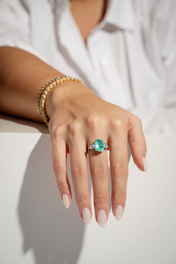 Crystal Haze Hydra Oval Cut Ring