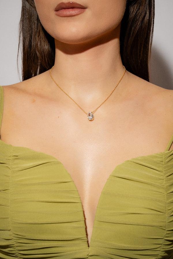Crystal Haze Infinity Necklace