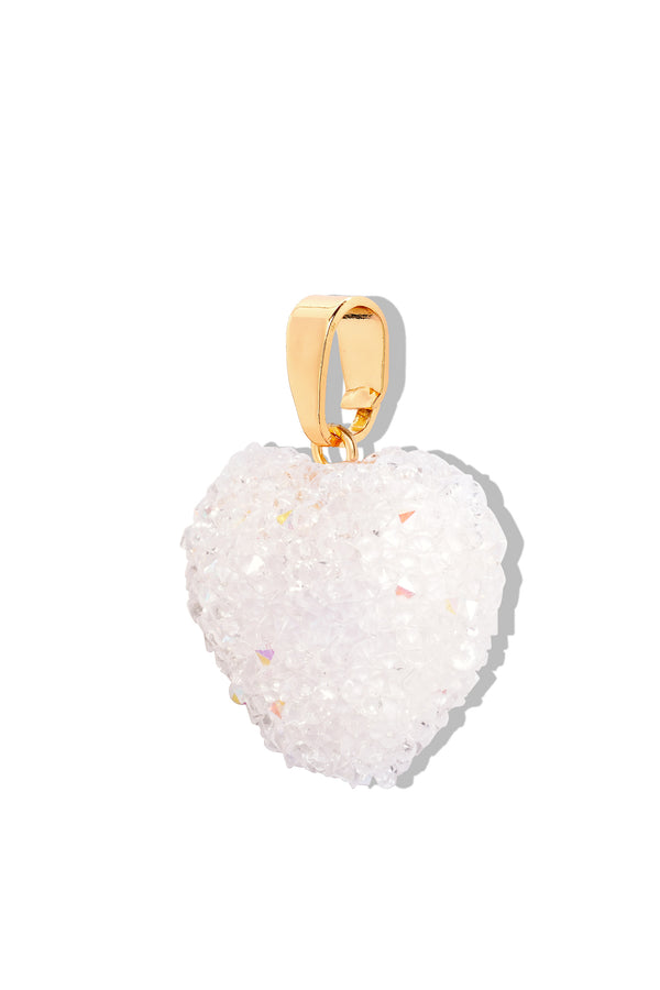 Crystal Haze Jelly Heart - Classic Connector - Cloud