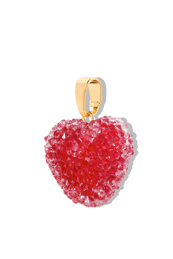 Crystal Haze Jelly Heart - Classic Connector - Rouge