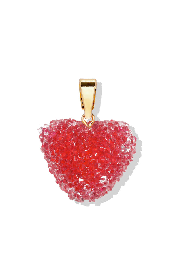 crystal haze Jelly Heart - Classic Connector - Rouge