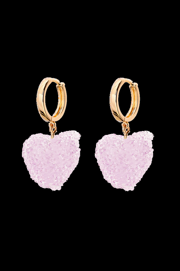 crystal haze Jelly Heart Hoops - Tuttifrutti