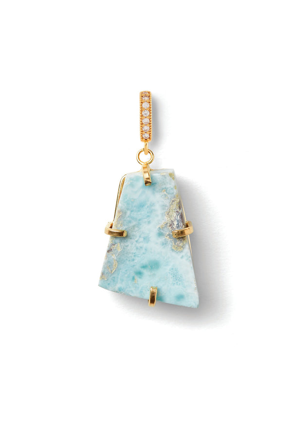 crystal haze Larimar - Pave connector