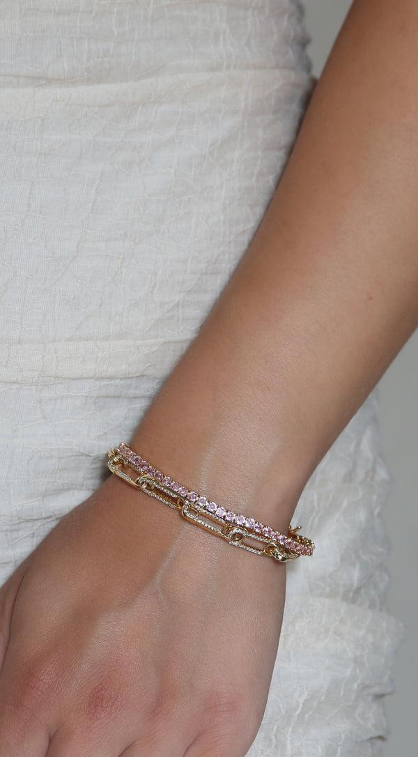 Crystal Haze Locked Bracelet