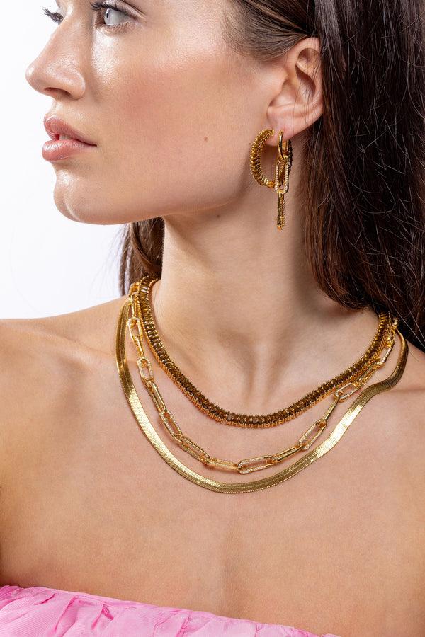 Crystal Haze Locked Necklace