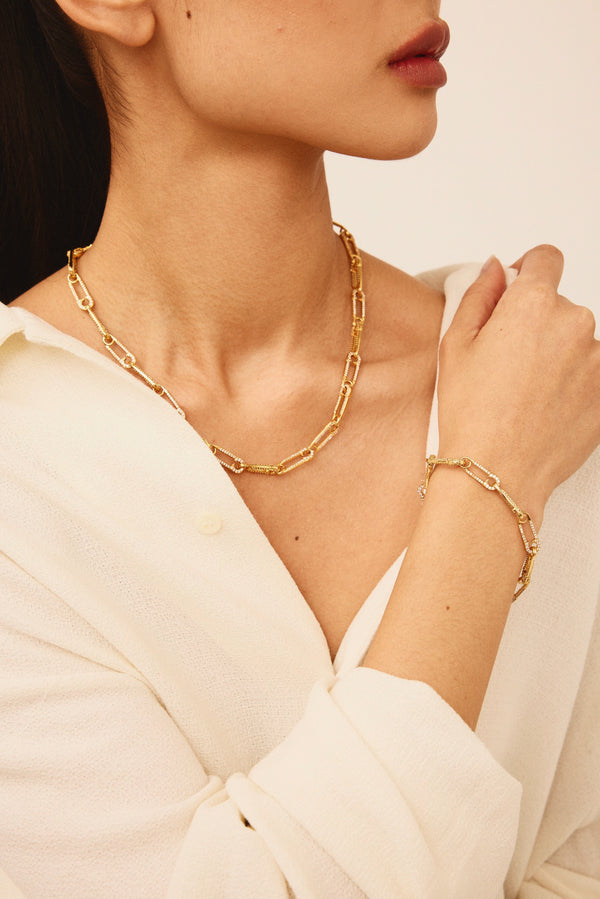Crystal Haze Locked Necklace