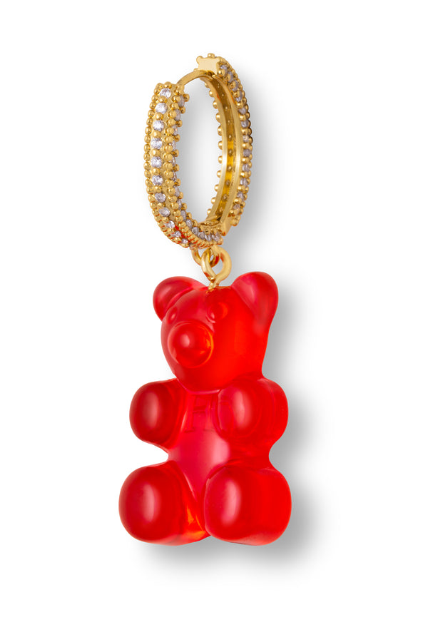 crystal haze Mega Nostalgia Bear Hoop - Jelly Red