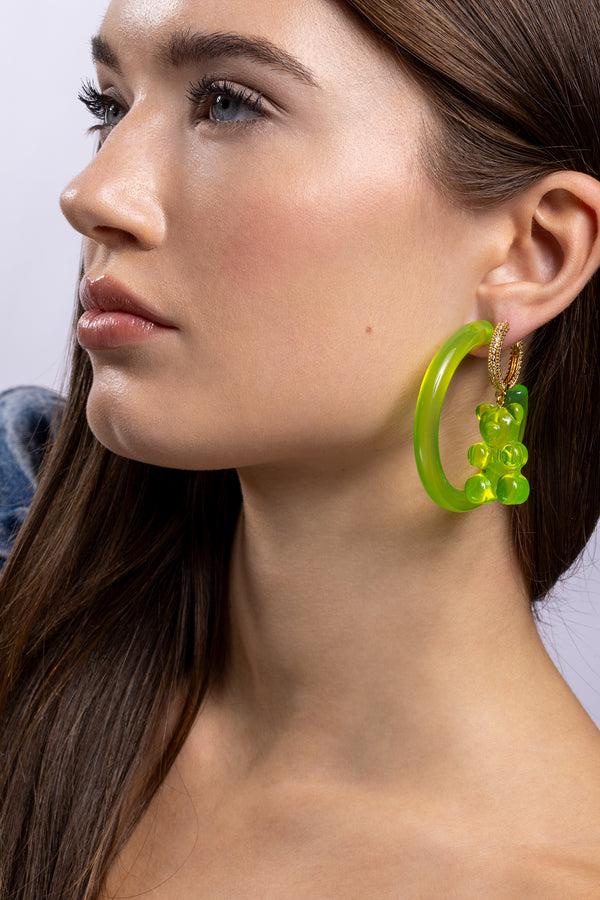 Crystal Haze Mega Nostalgia Bear Hoop - Lime