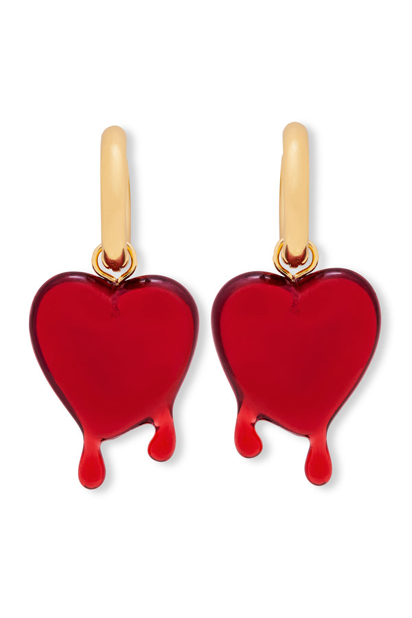crystal haze Melting Heart Hoops
